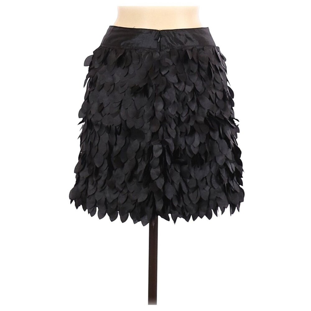 EUC Kardashian Kollection Size Small Casual Black Layered Petals Flirty Skirt